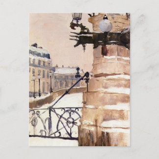 Cartão Postal Inverno em Paris por Frits Thaulow
