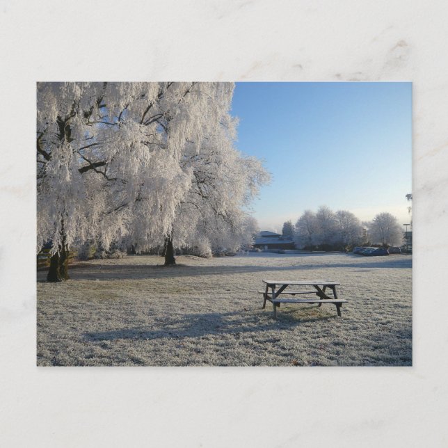Cartão Postal Inverno em Warwick (Frente)