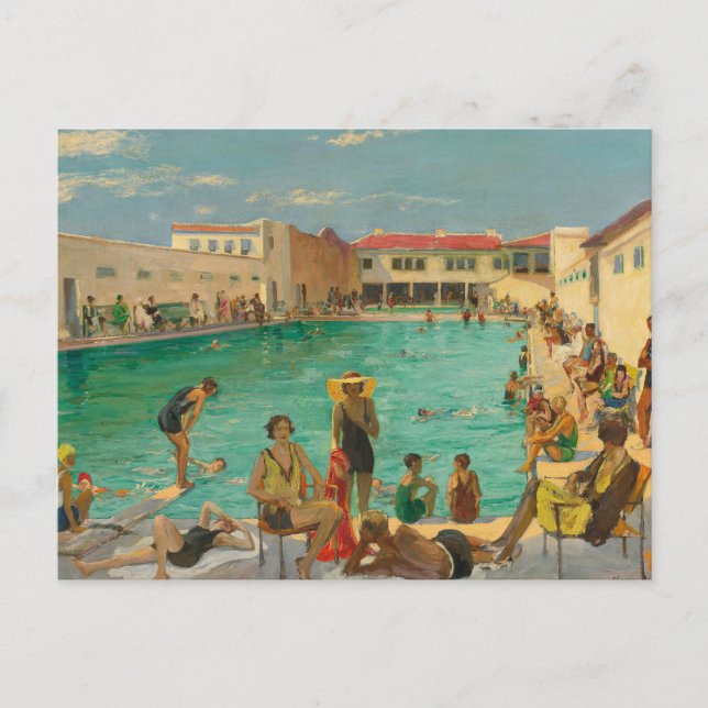 Cartão Postal Inverno na Flórida | Sir John Lavery (Frente)