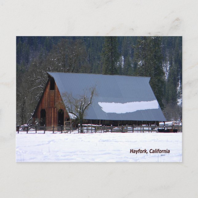 Cartão Postal Inverno nas montanhas..... (Frente)