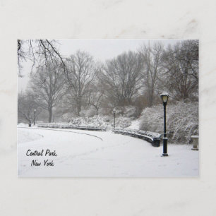 Cartão Postal Inverno no Central Park