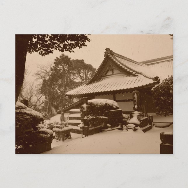 Cartão Postal Inverno no Japão (Frente)