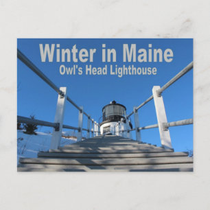Cartão Postal Inverno no Maine