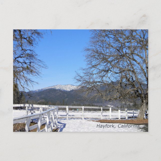 Cartão Postal Inverno no vale..... (Frente)