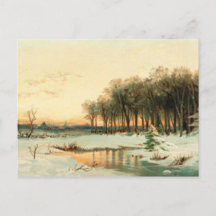 Cartão Postal Inverno por Alfred Thompson Bricher