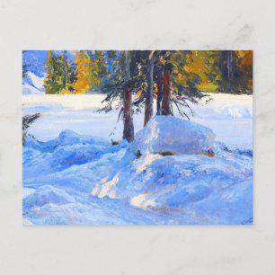 Cartão Postal Inverno por Edward Theodore Compton