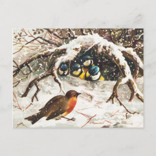 Cartão Postal Inverno Vintage