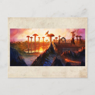 Cartão Postal Inverso Acima do Monte Beranu - Cartão-postal