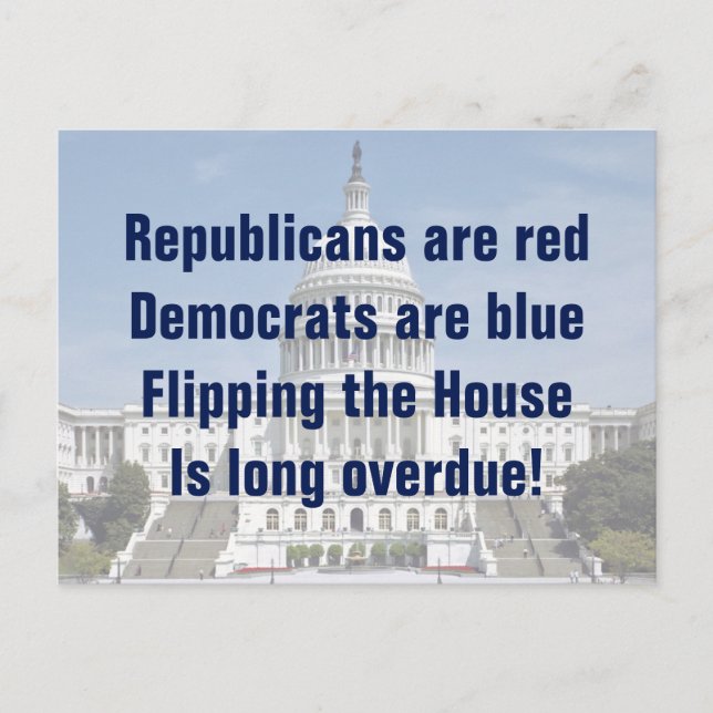 Cartão Postal Invertendo a Câmara dos Representantes (Frente)