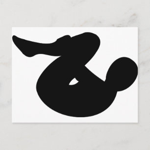 Cartão Postal ioga - salto