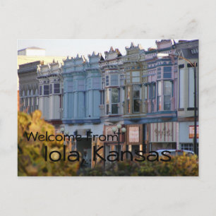 Cartão Postal Iola, Kansas Postcard