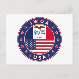 Cartão Postal Iowa