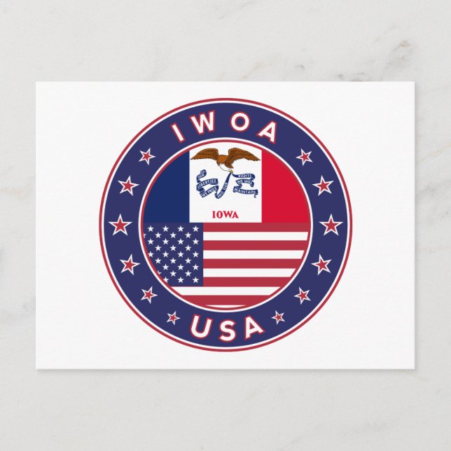 Cartão Postal Iowa (Frente)