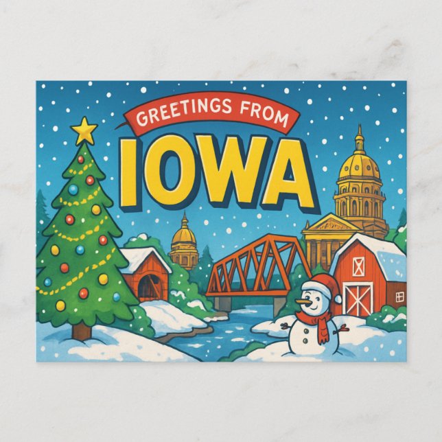 Cartão postal IOWA (Frente)