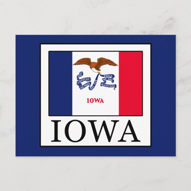 Cartão Postal Iowa (Frente)