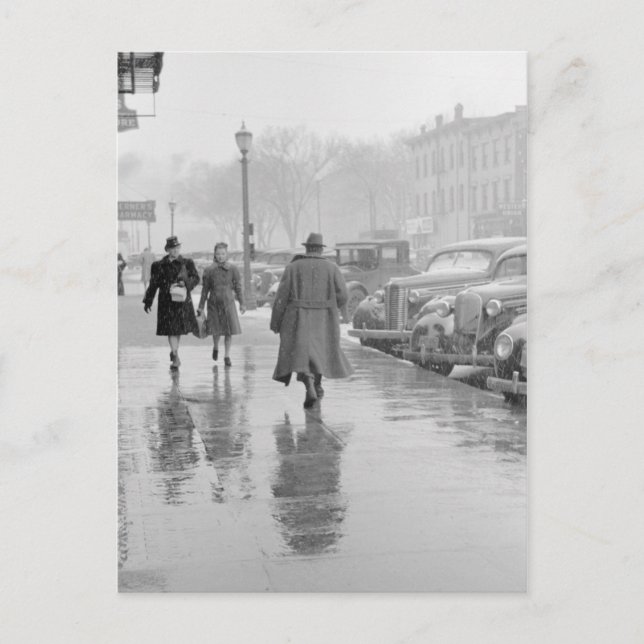 Cartão Postal Iowa City Main Street (Frente)