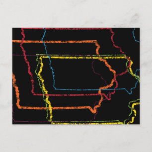 Cartão Postal iowa orgulho blur
