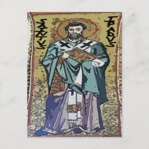 Cartão Postal Ipad do santo