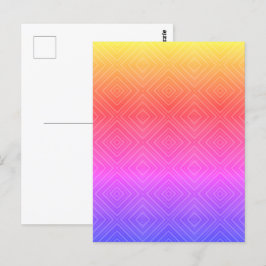 Cartão Postal Ipanema Arco Arco-Íris Hipnótico Diamante Moderno 