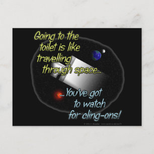 Cartão Postal Ir ao banheiro é como viajar...