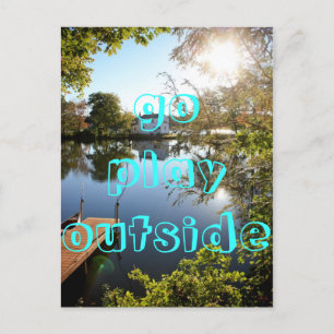 Cartão Postal ir brincar lá fora