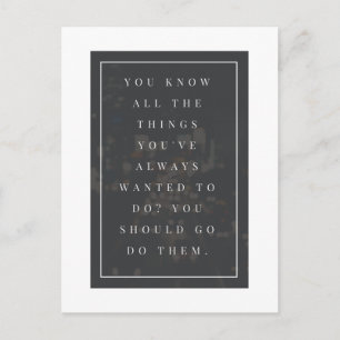 Cartão Postal Ir Fazer Cartão-Postal