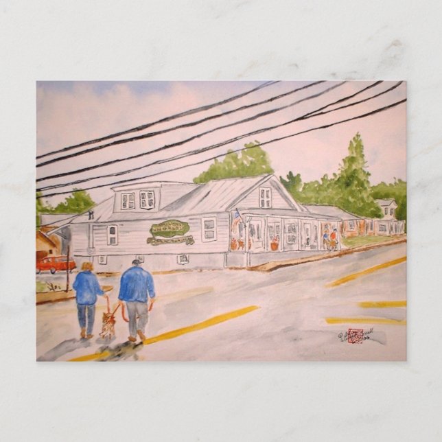 Cartão Postal Ir para a Sra. Wards Merchantile (Frente)