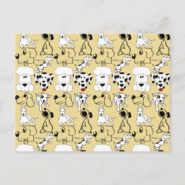 Cartão Postal Ir para os cães que amam os presentes de cachorros (Frente)