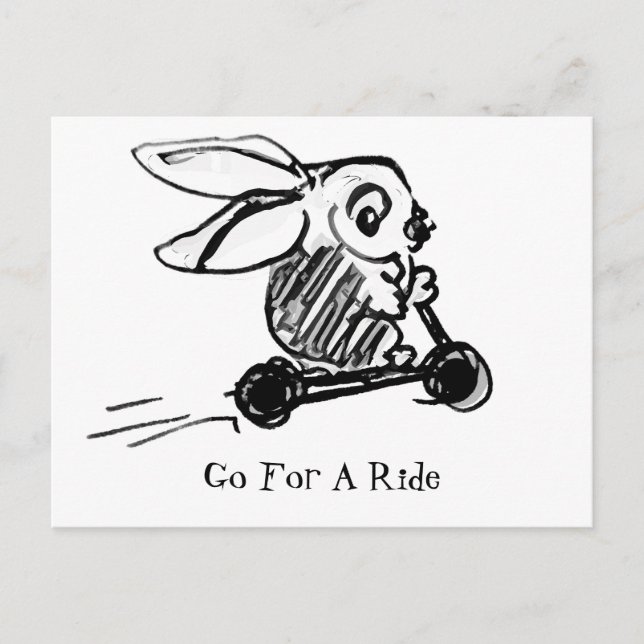 Cartão Postal Ir Para Uma Corrida (Frente)