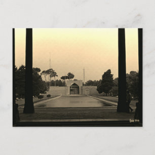 Cartão Postal Irã Isfahan palácio chehel sotun 1970