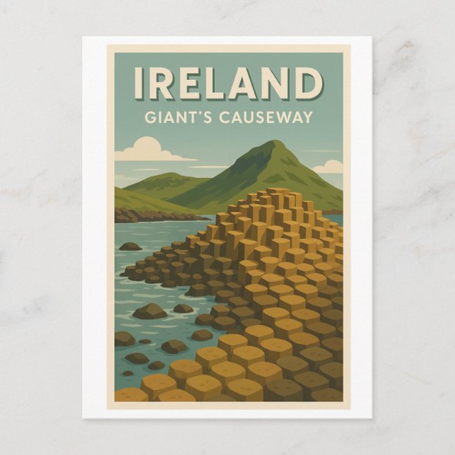 Cartão Postal Ireland - Giant's Causeway Postcard (Frente)