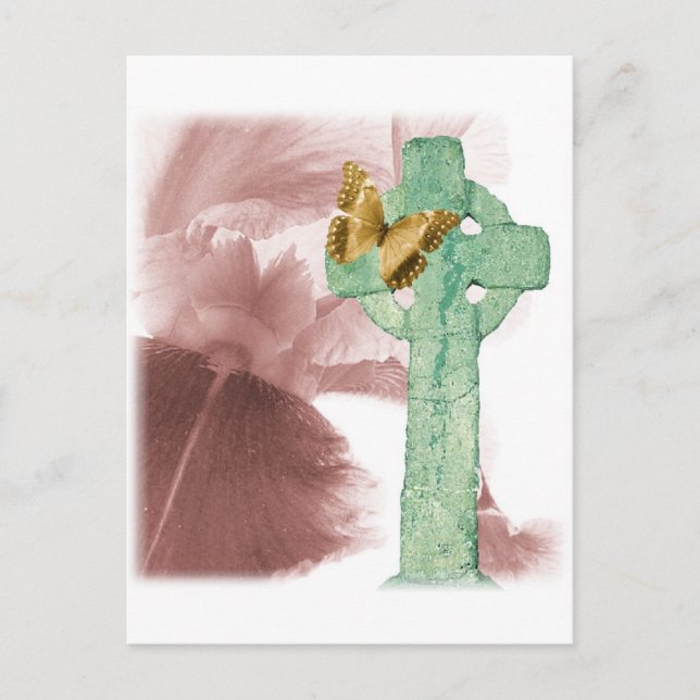 Cartão Postal Íris e marcador de pedra (Frente)