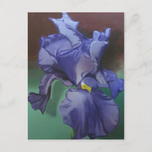 Cartão postal Iris púrpura vertical