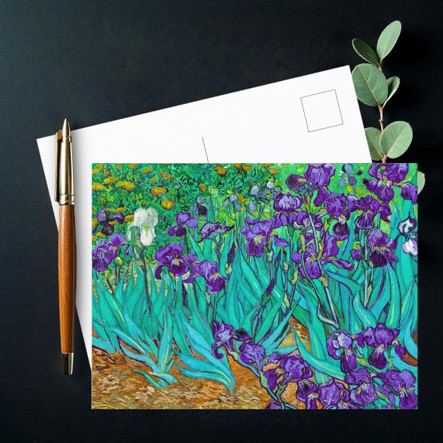 Cartão Postal Irises, Vincent van Gogh (Criador carregado)