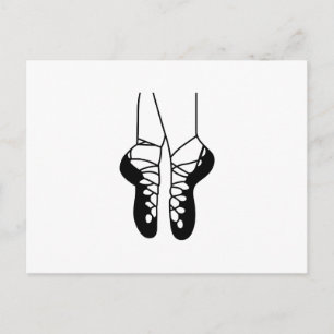 CARTÃO POSTAL IRISH DANCE CALÇADO UMA COR