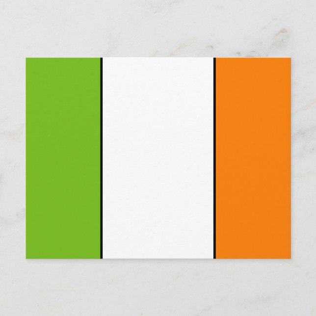 Cartão Postal Irish Flag T shirts e Gifts (Frente)