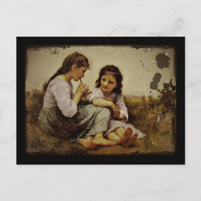 Cartão Postal Irish Penny Whistle Girls (Frente)