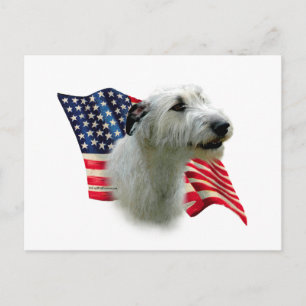 Cartão Postal Irish Wolfhound Flag