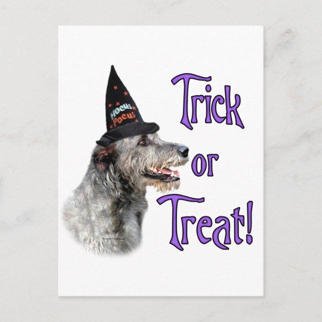Cartão Postal Irish Wolfhound Trick (Frente)
