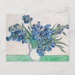 Cartão Postal Írisos azuis de Vincent Van Gogh Belas Artes<br><div class="desc">Linda pintura de arte de irises azuis por Vincent Van Gogh. Visite nossa loja para encontrar pinturas Van Gogh mais bonitas.</div>