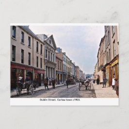 Cartão Postal Irlanda Antiga, Rua Dublin 1905, Carlow
