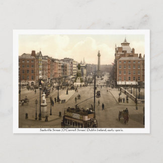 Cartão Postal Irlanda Antiga, Rua Sackville Dublin