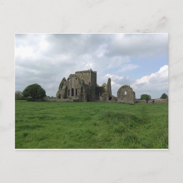 Cartão Postal Irlanda Hore Abbey Irish Ruins Rock de Cashel (Frente)