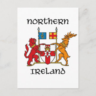 Cartão Postal Irlanda norte - casaco de armas/símbolo/emblema