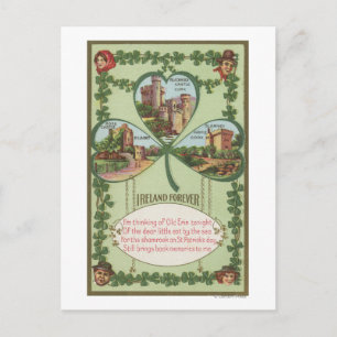 Cartão Postal Irlanda para sempre - Castelos de Cork e Killarney