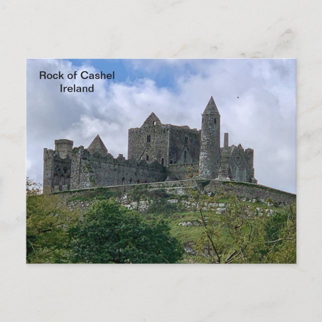 Cartão Postal Irlanda, Rock of Cashel, Co. Tipperary, Irlanda. (Frente)