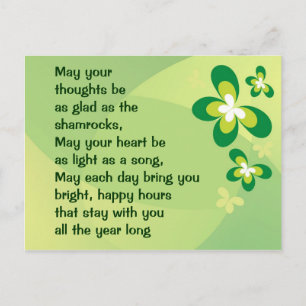 Cartão postal irlandês de bênção