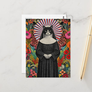 Cartão Postal Irmã Kitty a Freira Gata