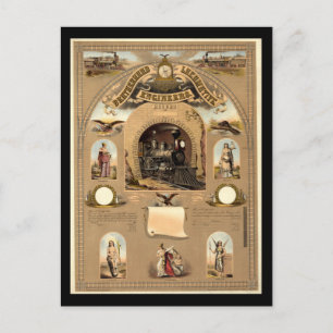 Cartão Postal Irmandade dos Engenheiros Locomotivos