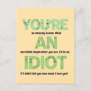 Cartão Postal Irmão por afinidade, Você é um Presente Humano Inc